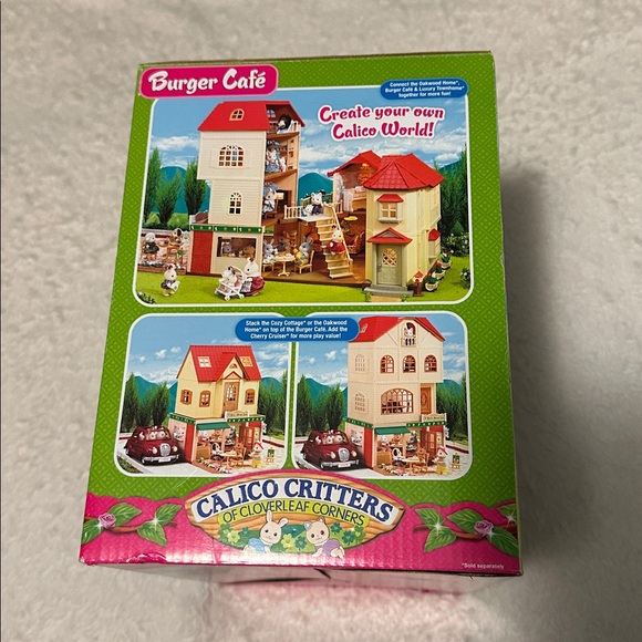 Calico Critters Betty’s Burger Cafe retired set CC1446 NEW factory sealed - Picture 5 of 8